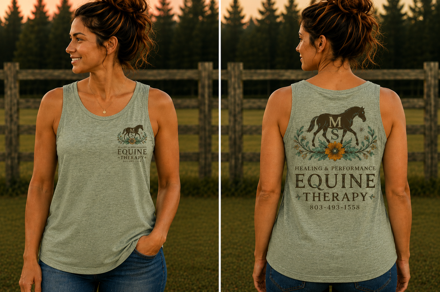 MS Equine Therapy Unisex Tank